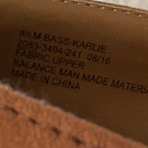 G.H Bass Cork Kalie wedge caramel brown size 9.5 - Picture 5 of 5